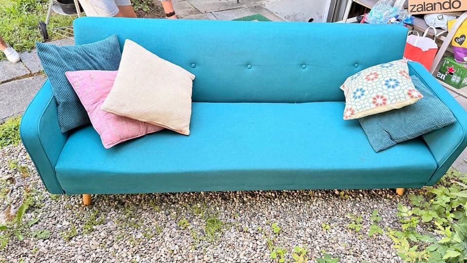 Sofa 3 Sitze Blau in Binningen Gratis