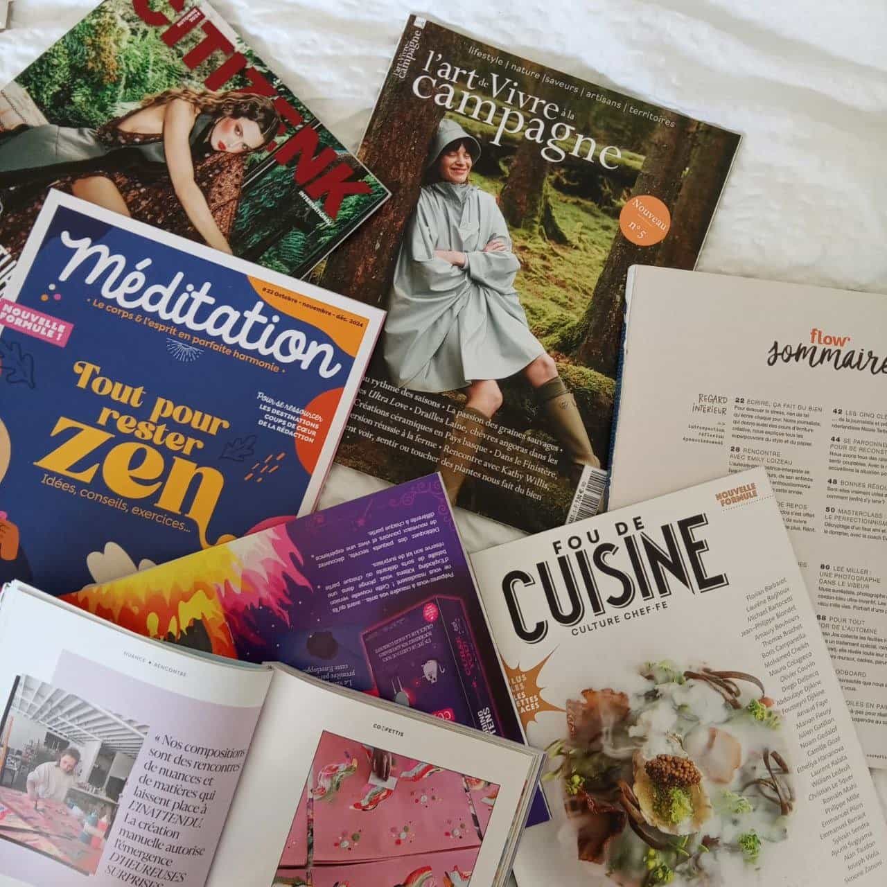 7 magazines pour collages