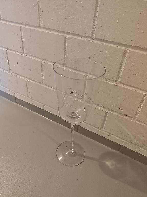 Grosses Dekoweinglas zu verschenken