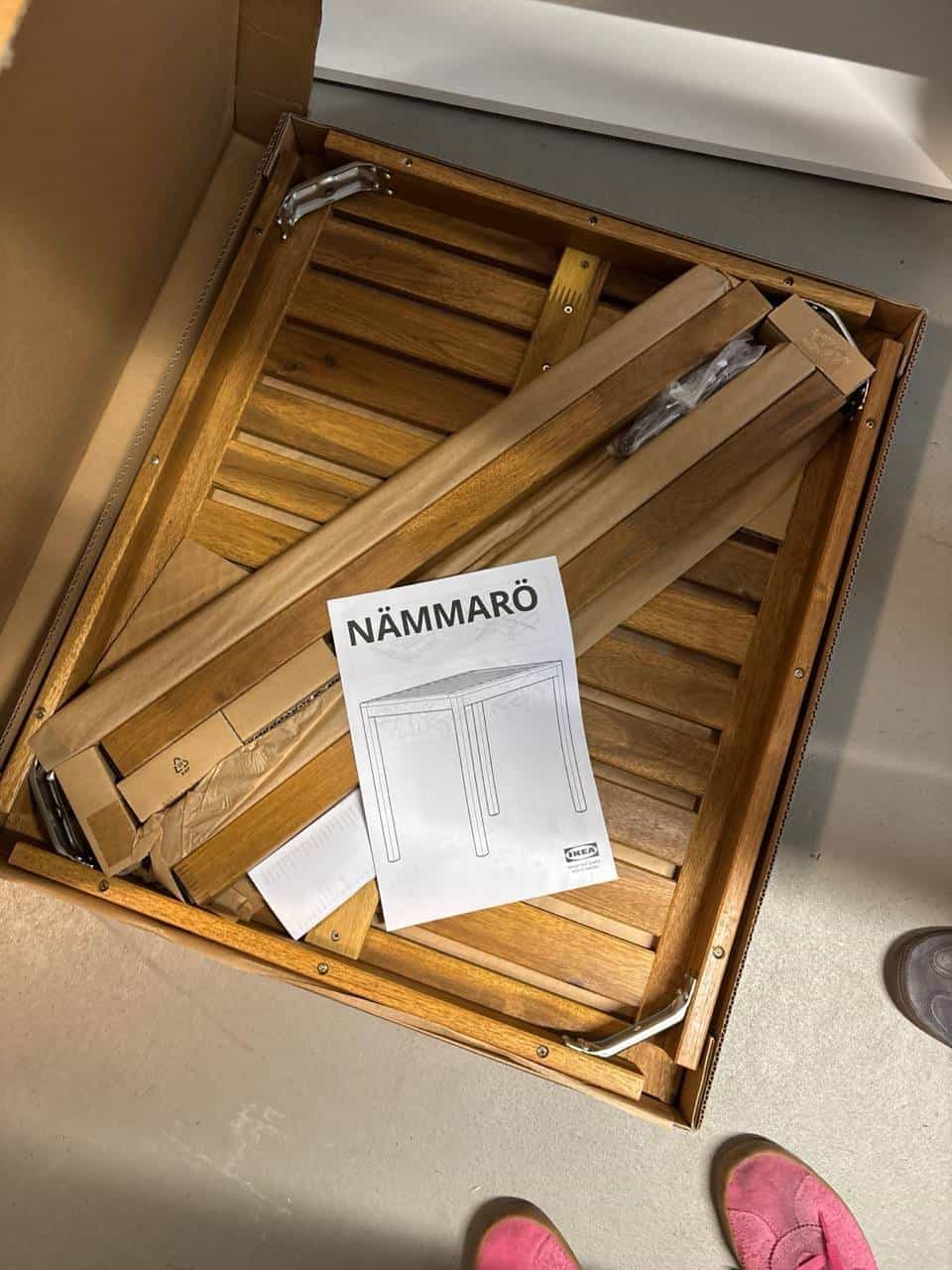 Neuer IKEA Gartentisch NÄMMARÖ