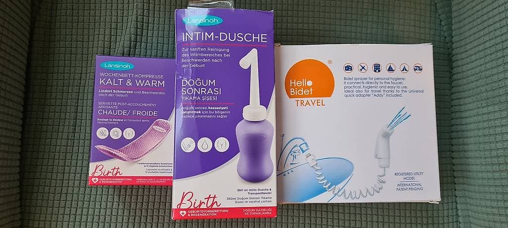 Lasinoh serviette chaud-froid neuve + douchette(post partum)