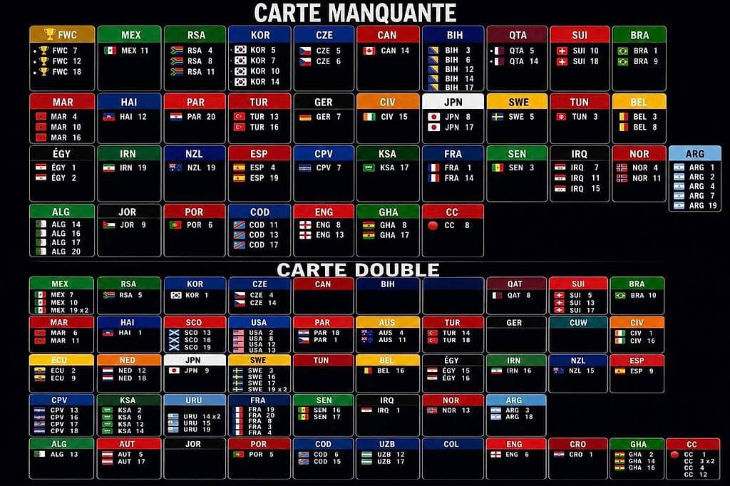 ÉCHANGE VIGNETTES PANINI