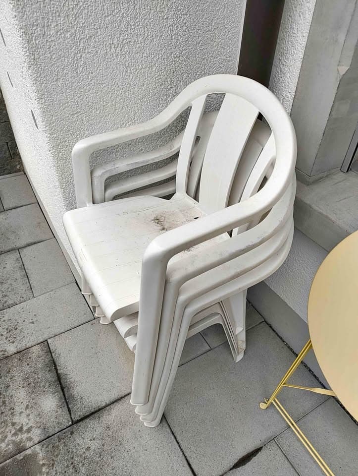 4x Gratis Gartenstuhl weiss