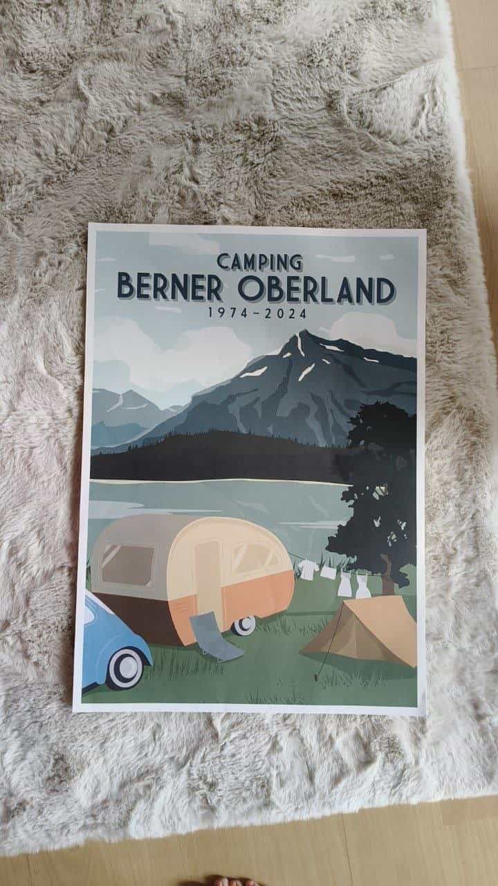 Poster Camping Berner Oberland