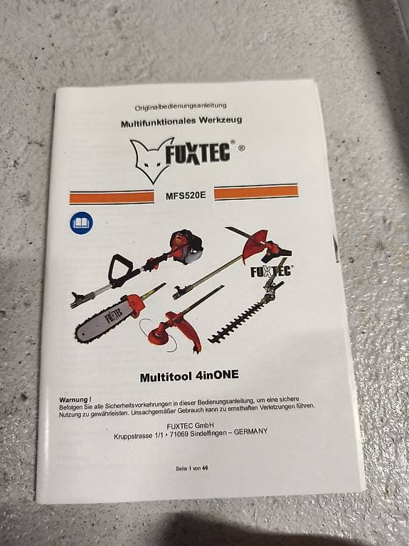 Fuxtec MFS520E Garten Multitool 4inONE
