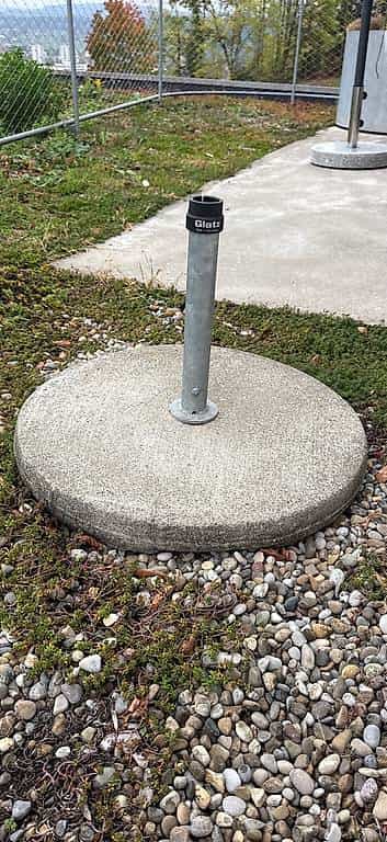 Glatz Sonnenschirm Halterung aus Beton