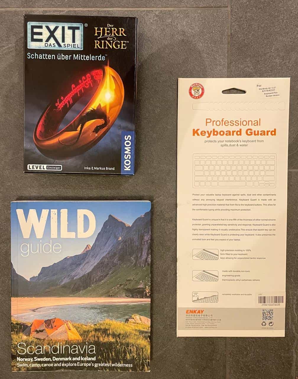 Tastaturschutz MacBook Air + Reiseführer Skandinavien