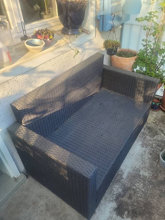 Polyrattan Sofa für draussen