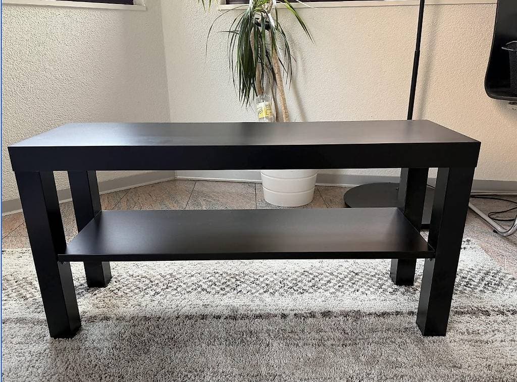 Ikea LACK Bank, schwarz