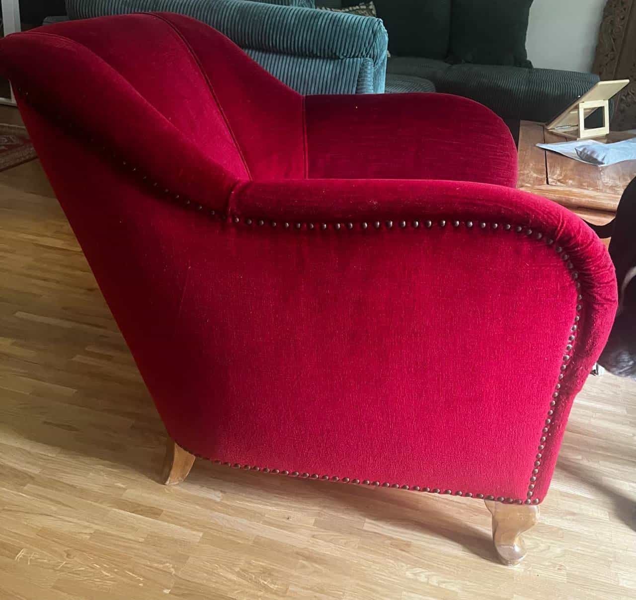 Roten Sessel zum Abholen