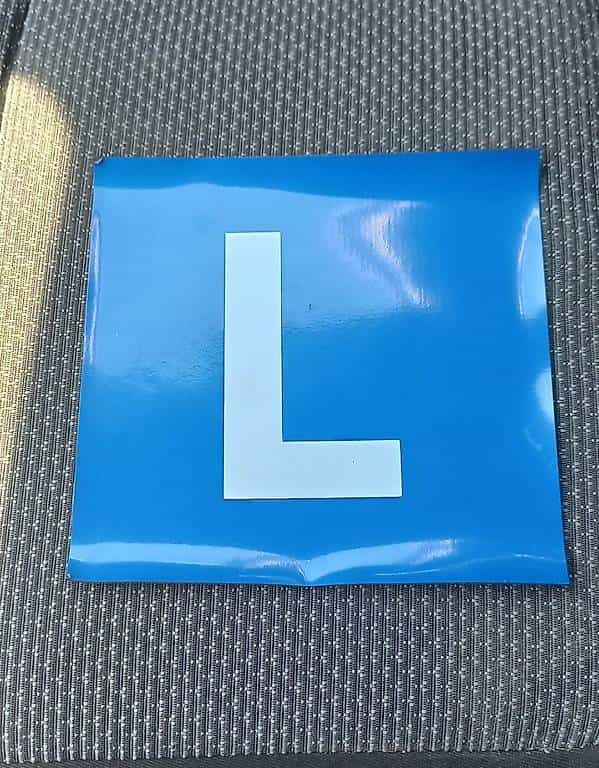 Plaque aimantée pour auto-école