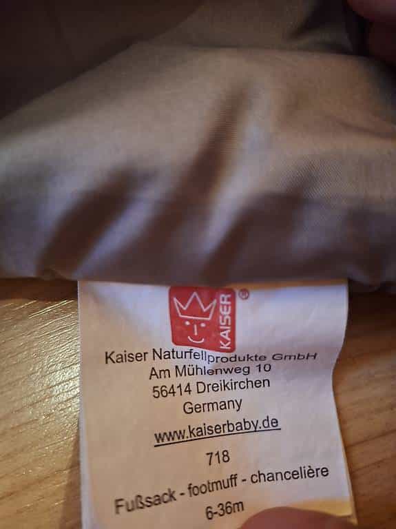 Fusssack von Kaiser