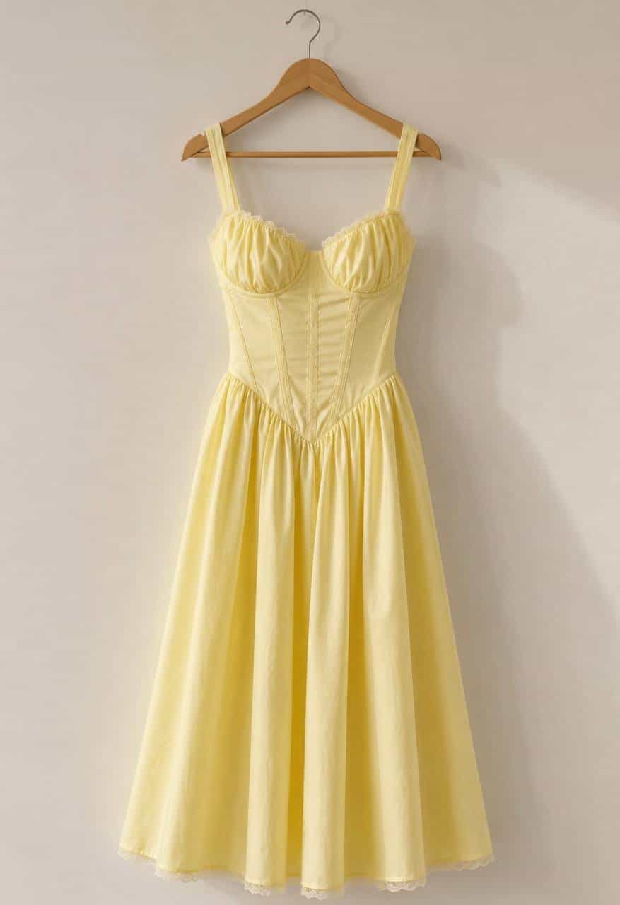 Gelbes Kleid XXS