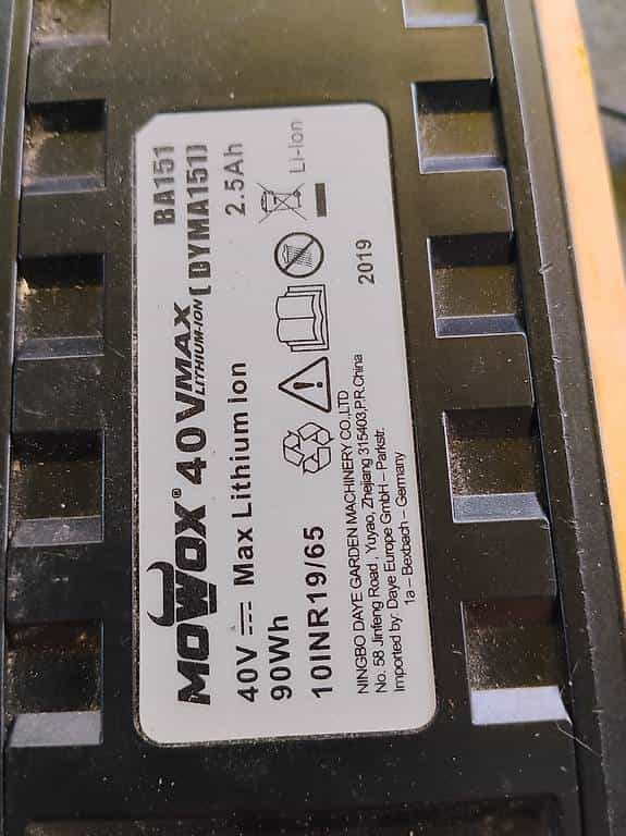 Mowox Akku 40 V