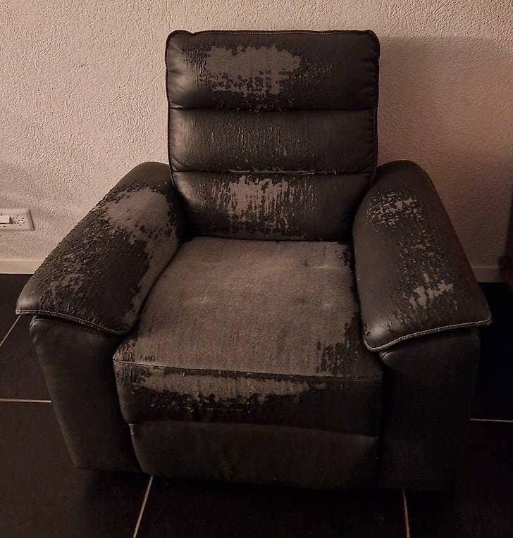 Fauteuil relax gris foncé