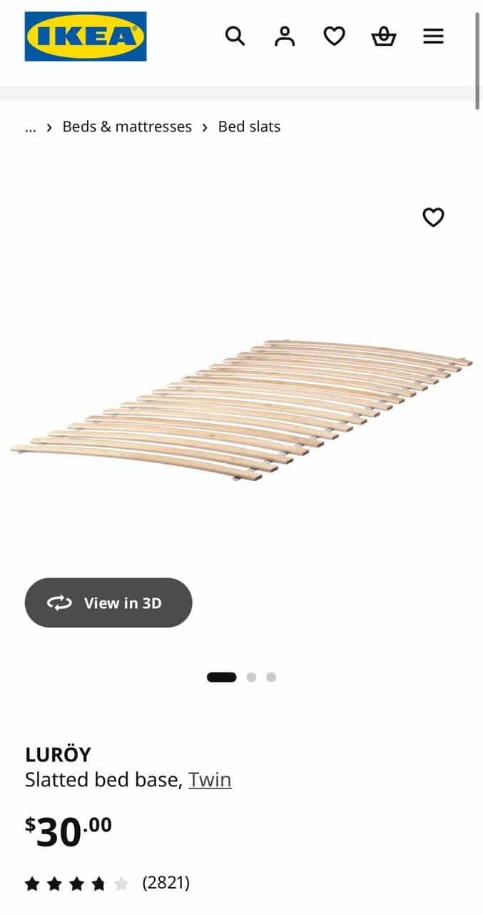 Ikea Bettrahmen und Lattenrost