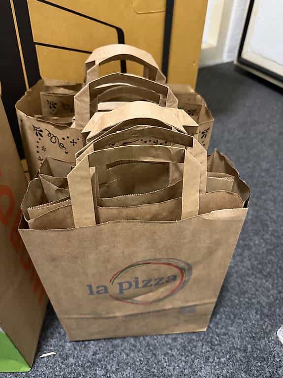 einmal gebrauchte papier einkaufstaschen