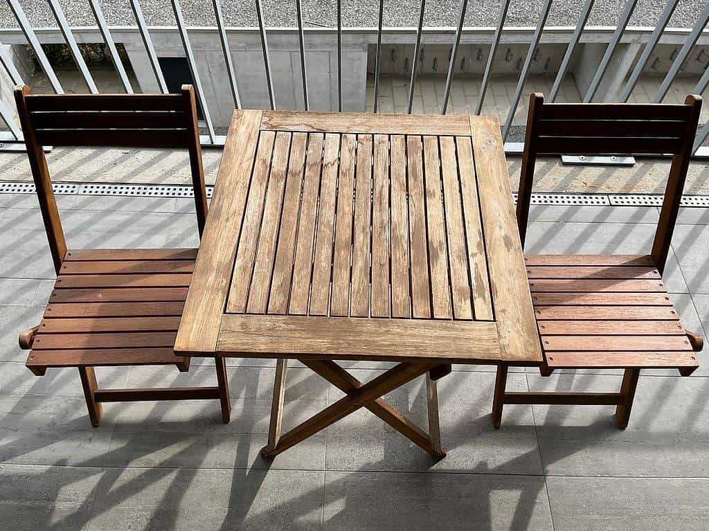 Outdoortisch-Set für Garten oder Balkon
