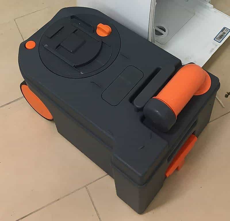 Cassette wc chimique