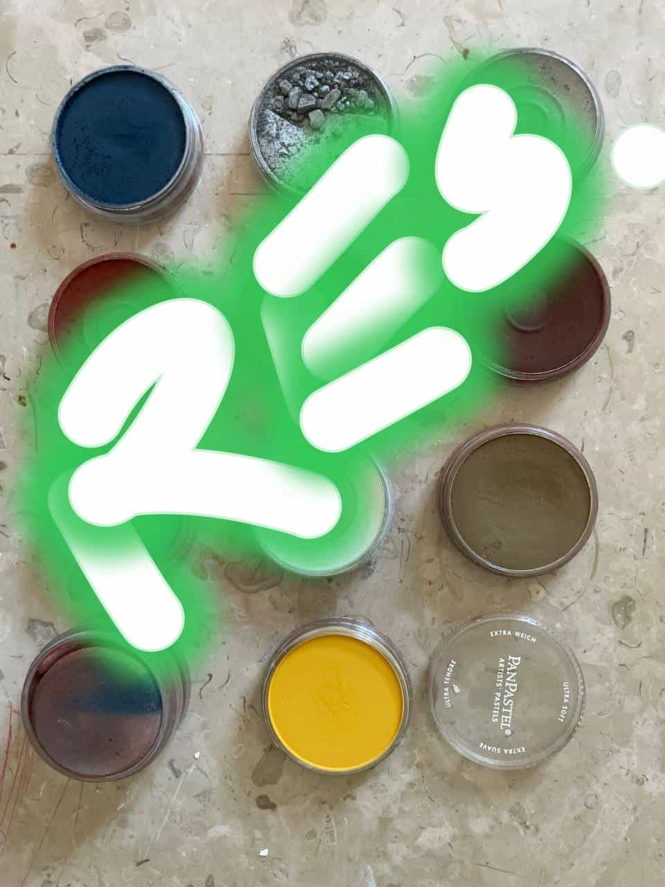 Verschiedene Künstler-Pastellfarben