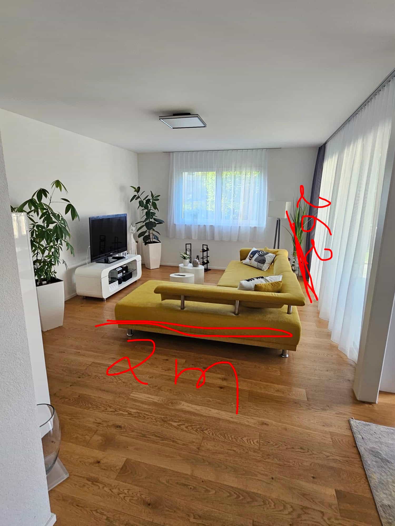 Sofa grün-gelb, modern