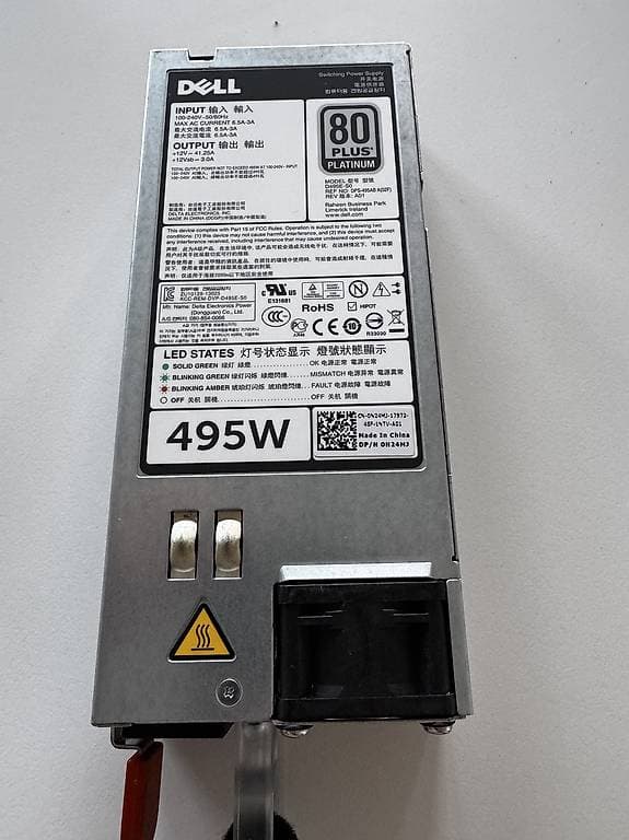 DELL D495E-S1 - PSU 495W T320 R630 R730 R730XD T430 T630