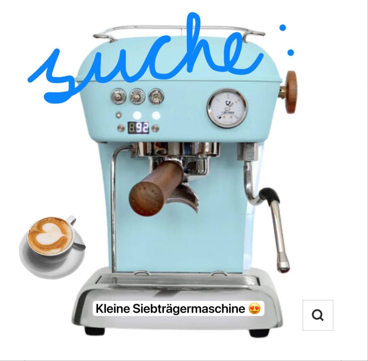 Kleine Siebträgermaschine