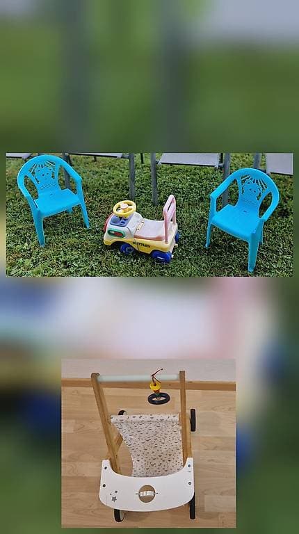 2 Kinderstühle und 2 Lauflernwagen zu verschenken