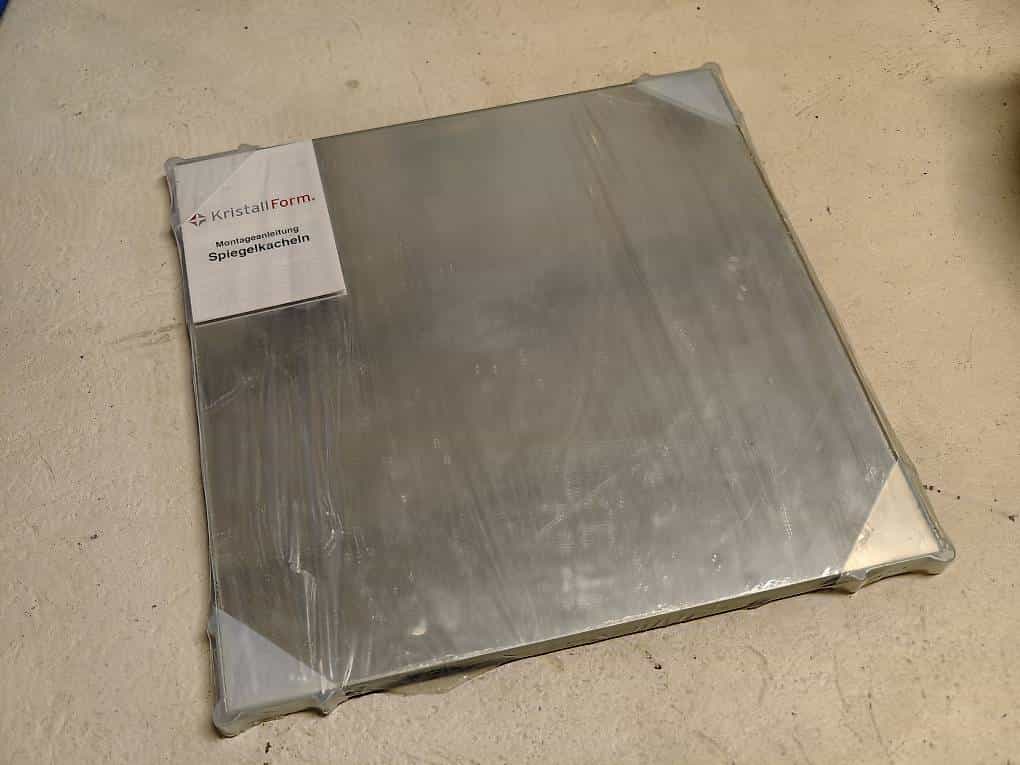 Spiegelkacheln (4 Stück, originalverpackt)