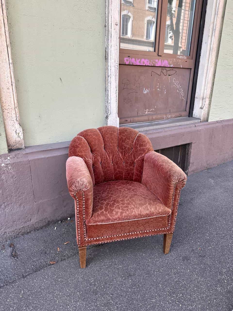Vintage Sessel in Rostrot