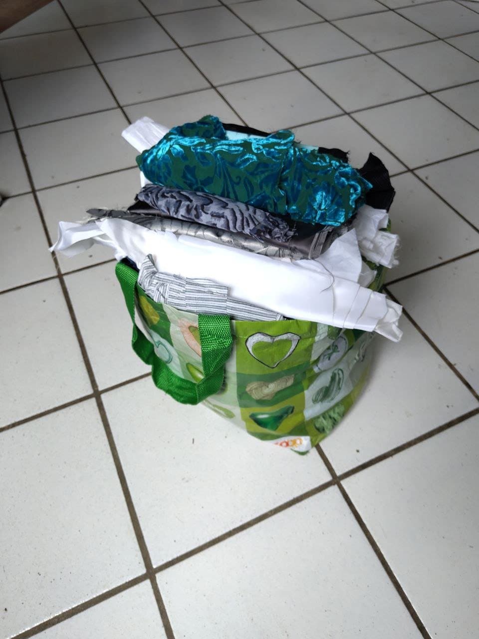 Tasche voller Stoffreste