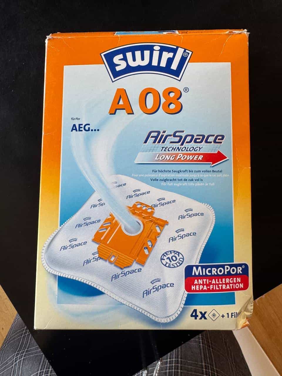 Swirl A08 Staubsaugerbeutel
