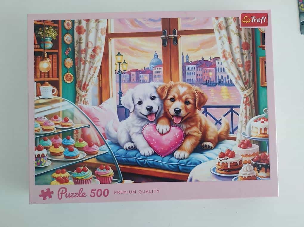Puzzle 500 Teile Welpenliebe