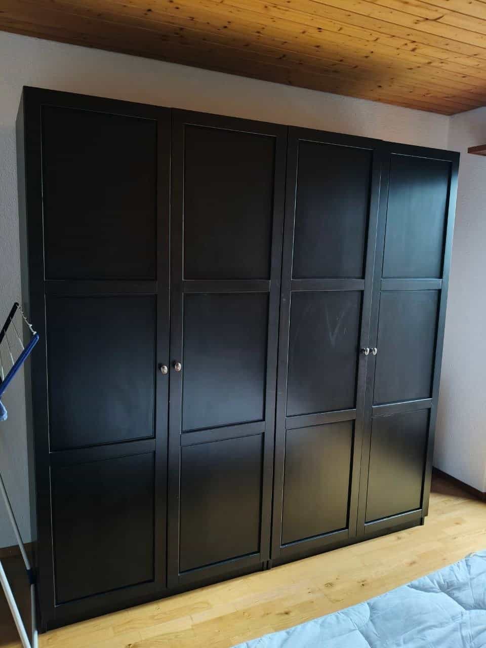 IKEA 140er Bett mit Lattenrost, Kopfschubladenteil und Schrank