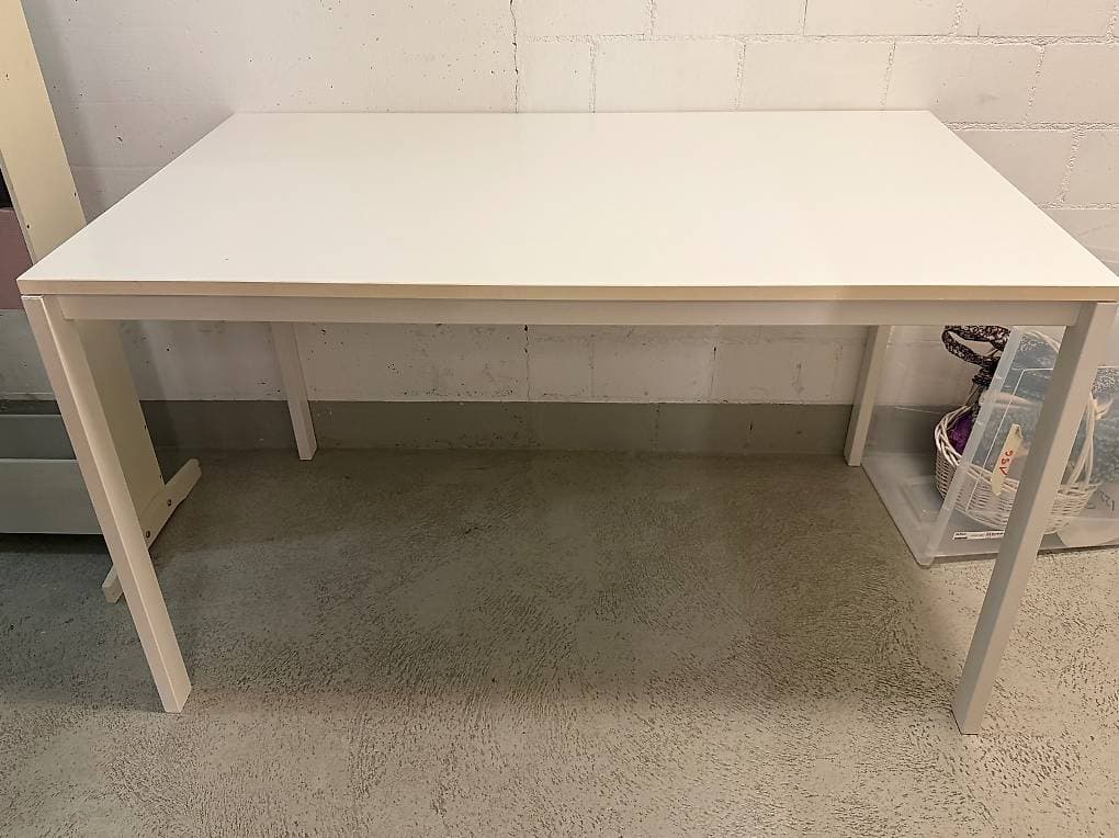 Ess- Bürotisch weiss