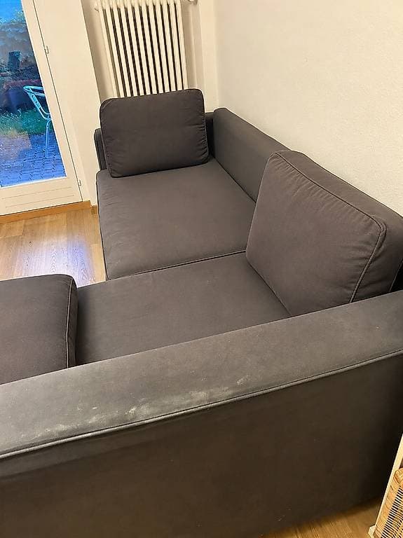 IKEA Friheten Sofa Grau. Aufklappar und als Bett nützlich