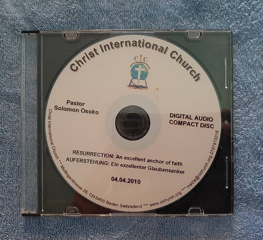 CD-Aufnahme einer Predigt