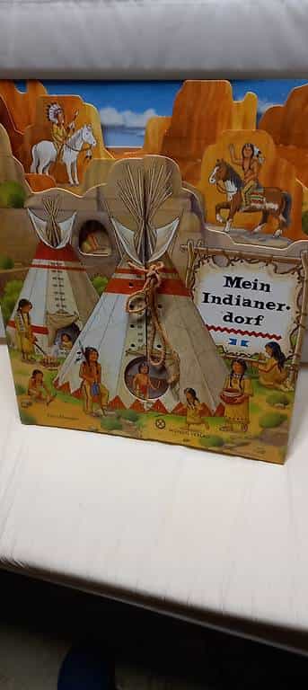 Indianer Leporello-Bilderbuch