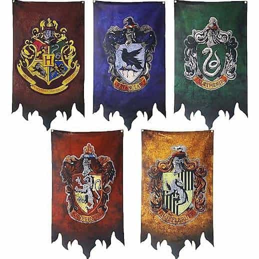 5 Stück Harry-Potter-Haus-Flagge