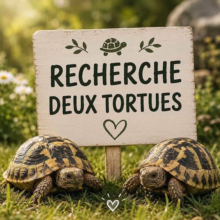 Recherche de deux tortues d'Hermann