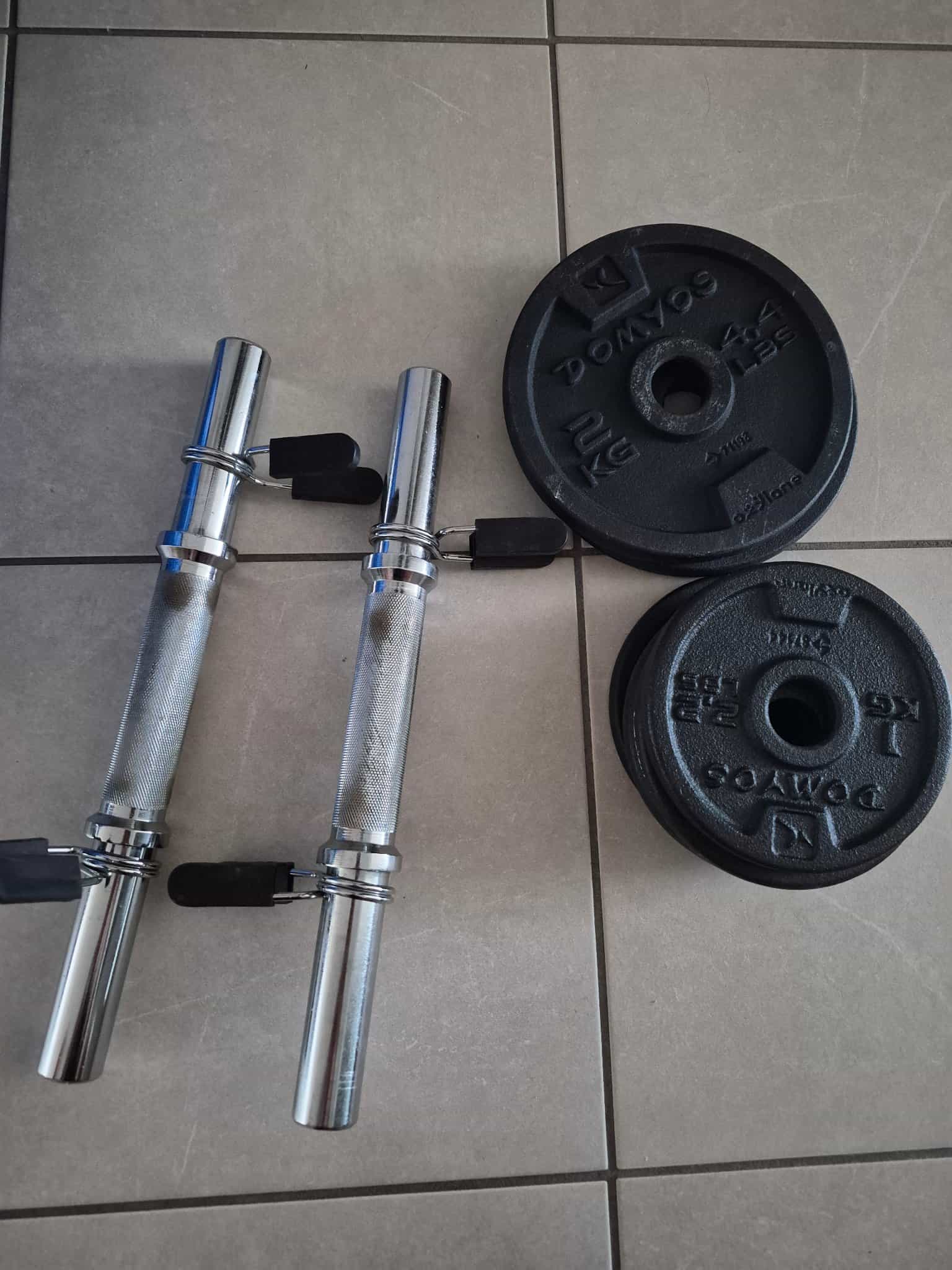 Barbell with weights