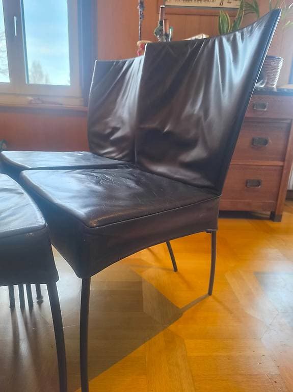 4 Lederstühle