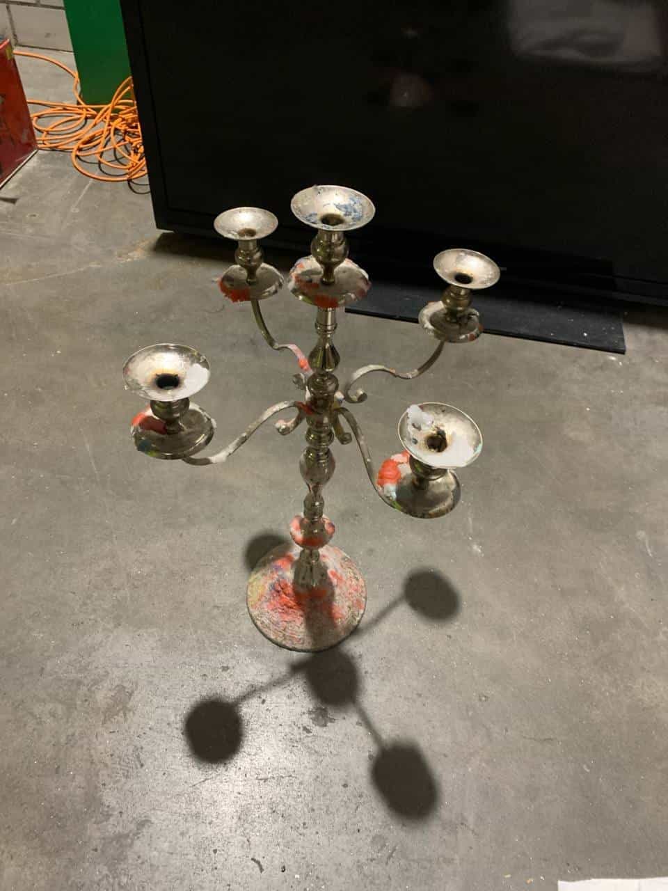 Kerzenständer (5-armig, Messing)