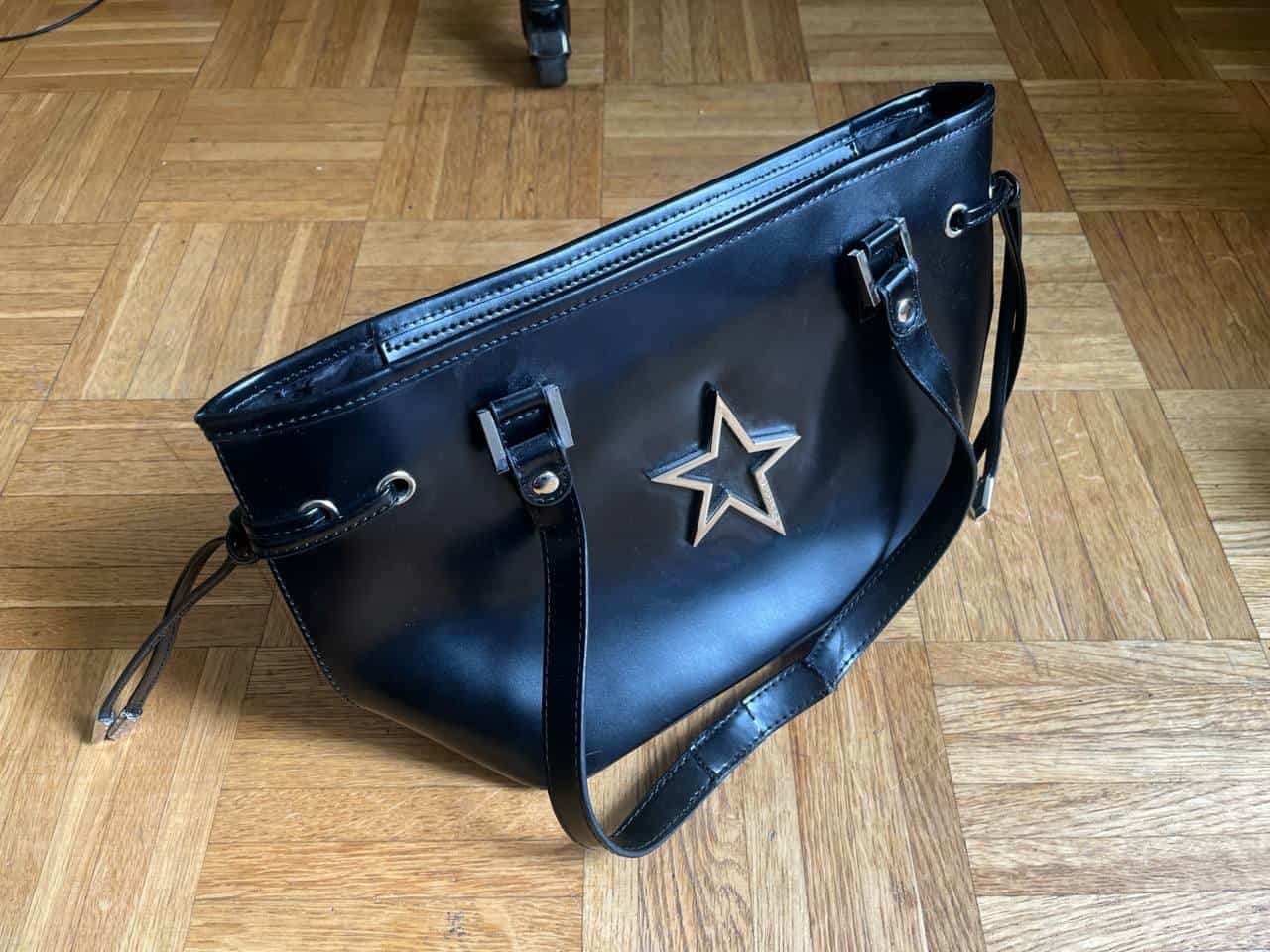 Sac Mugler noir avec étoile