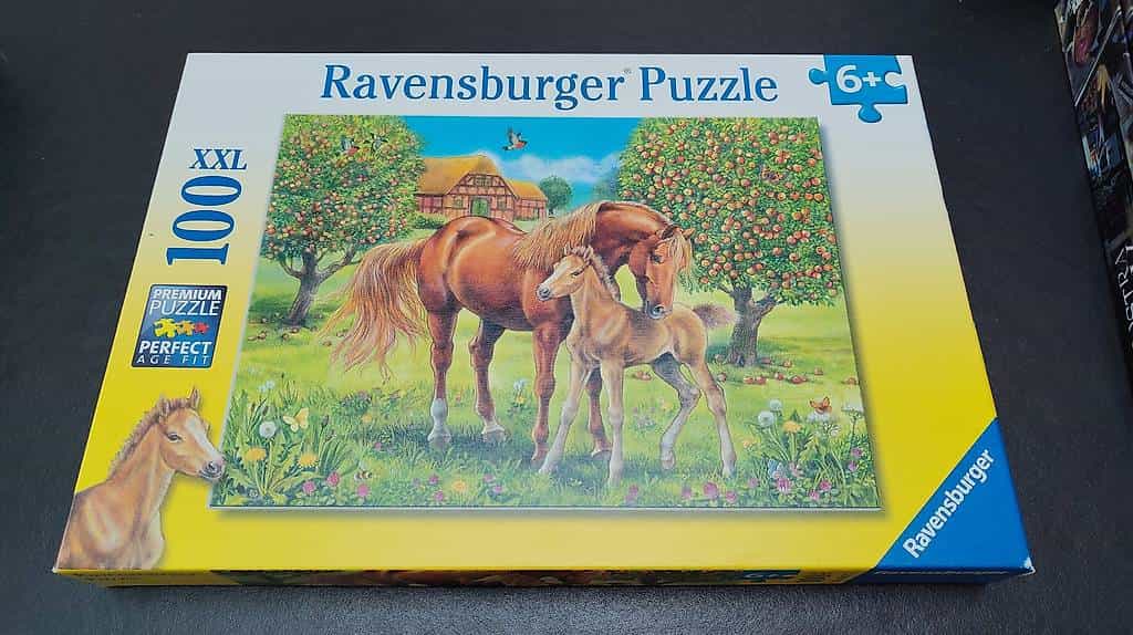 Puzzle cheval et poulain 100 pièces