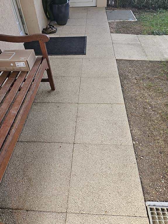 Dalles de jardin en béton
