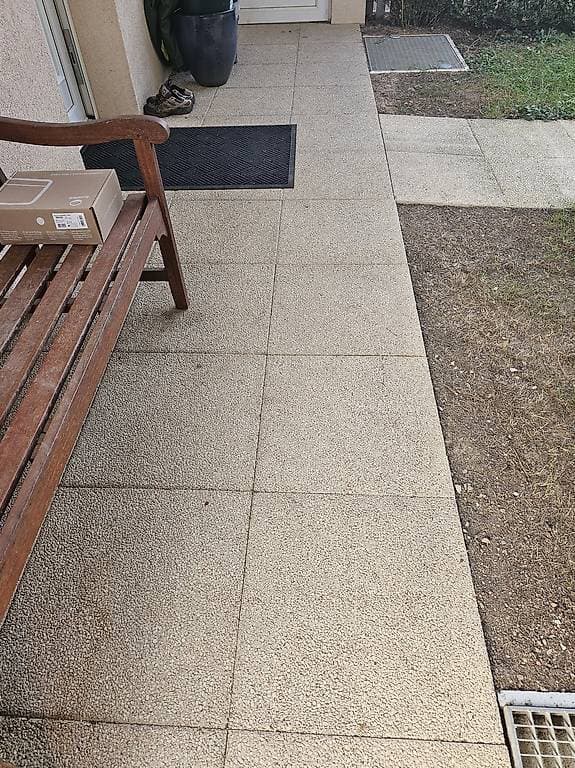 Dalles de jardin en béton