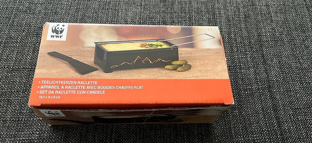 Teelichtkerzen-Racletteofen für 1-2 Personen