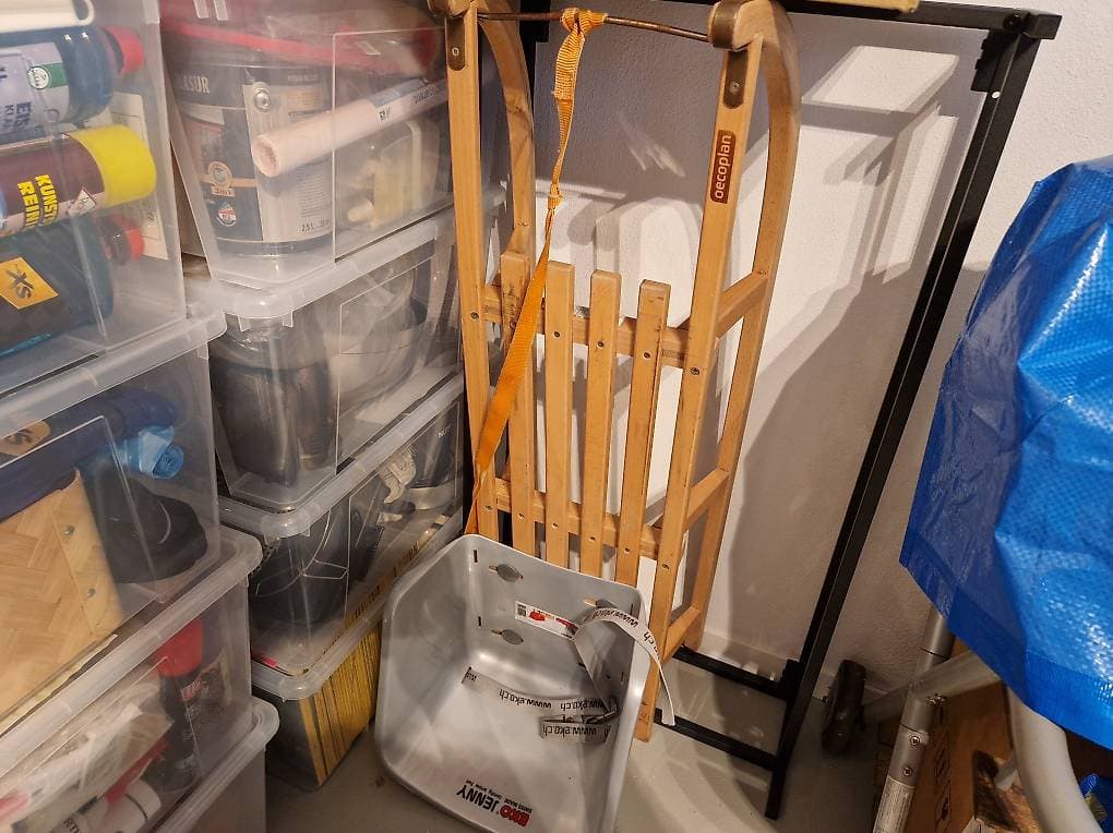 Schlitten mit Kindersitz