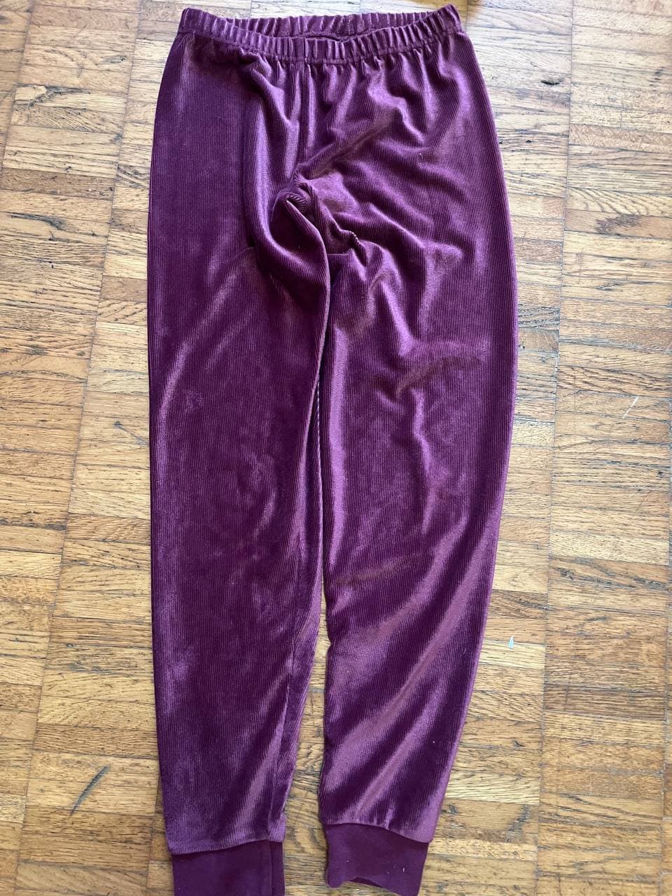 Purpur Velours Jogginghose